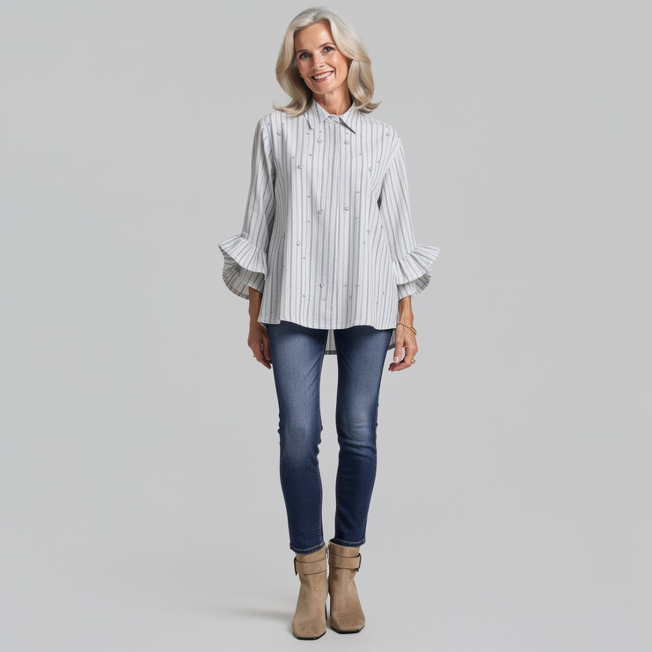 Nevada Love - Bluse mit Strassbesatz