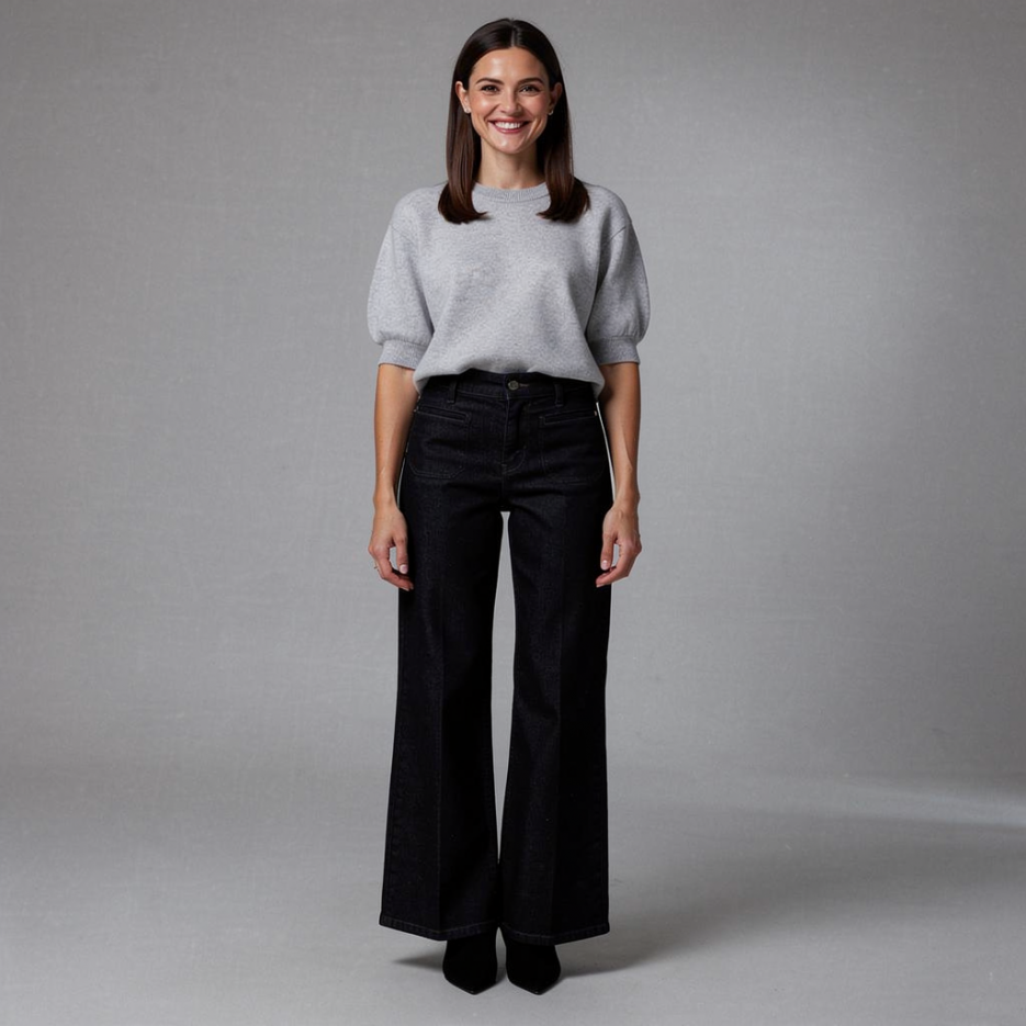 Cambio - Wide Leg Jeans TESS CROPPED