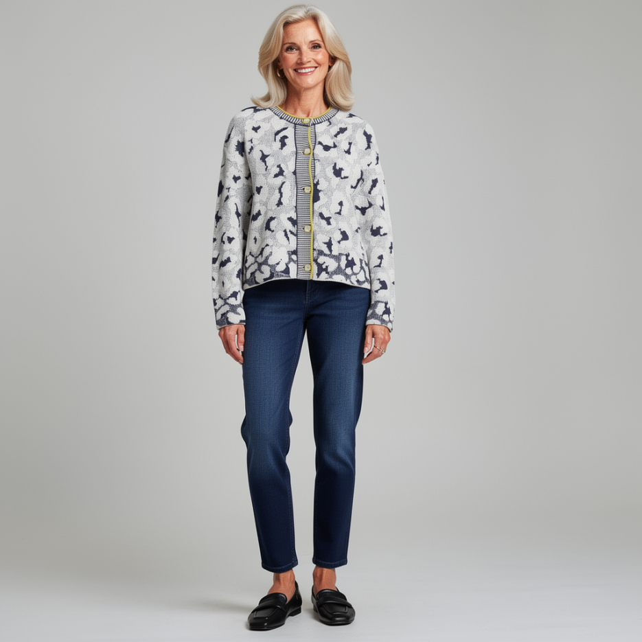 Marc Cain - Cardigan mit Jacquard-Muster