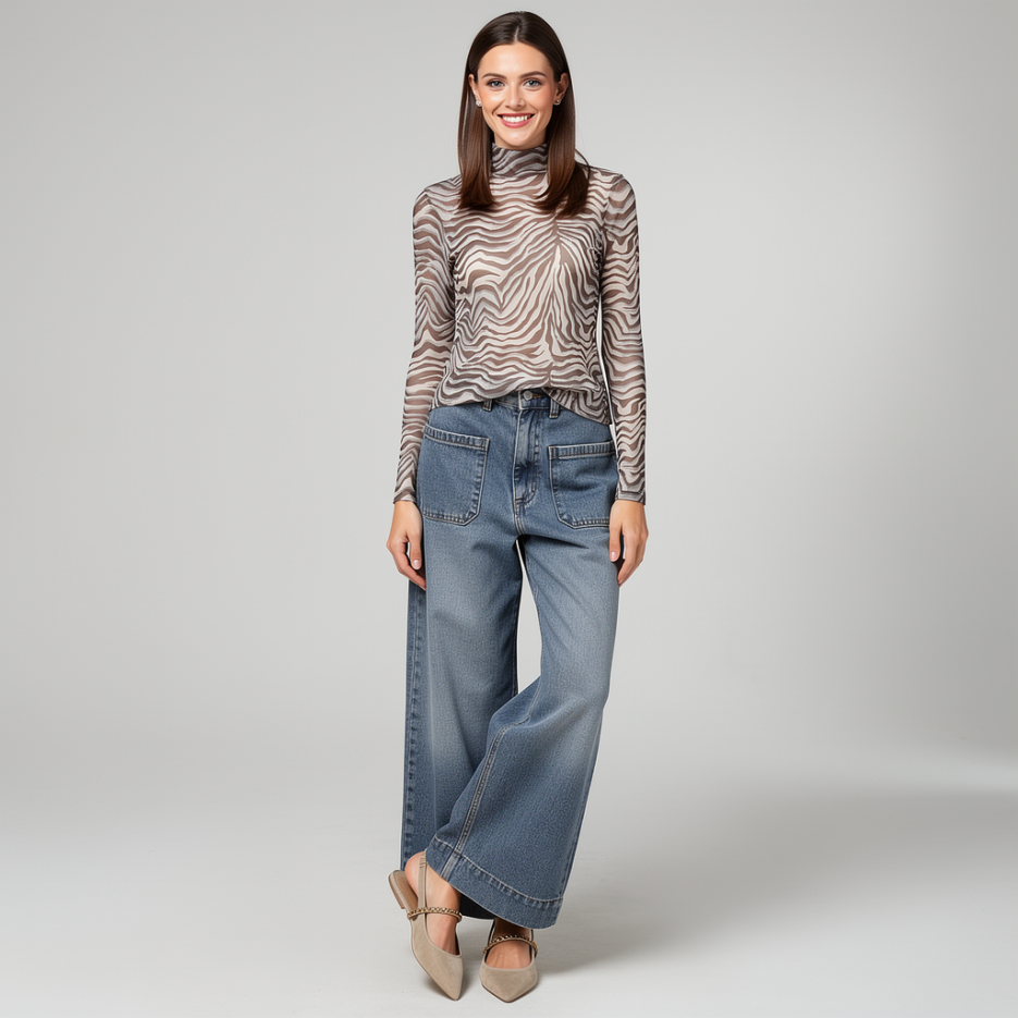 Riani - Meshshirt mit Print