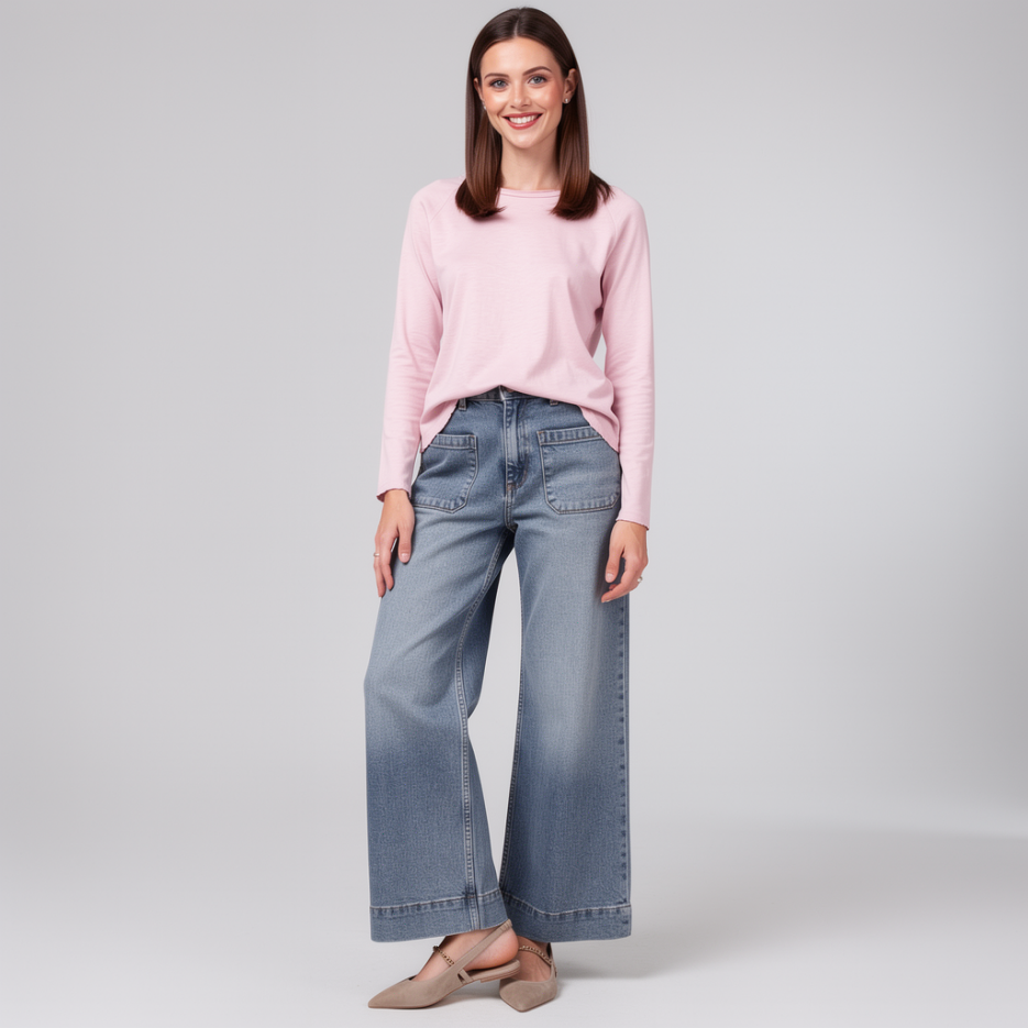 Rich &amp; Royal - Langarmshirt aus Slubjersey