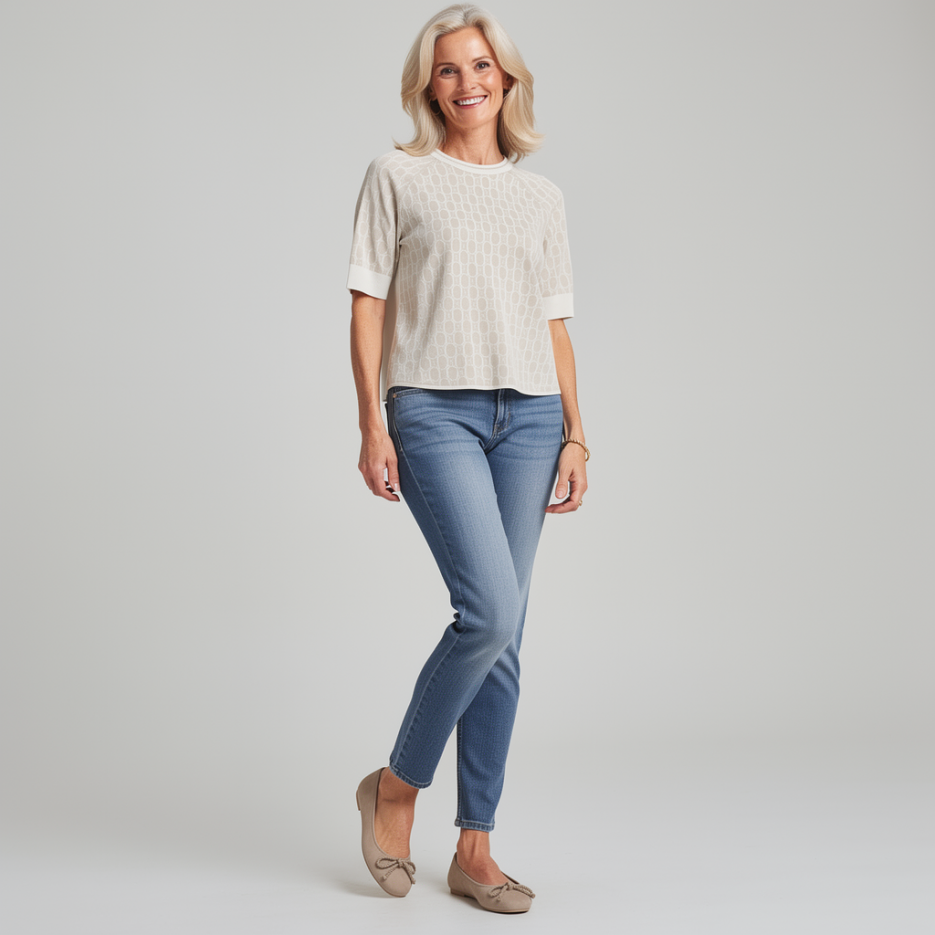 Marc Cain Sport - Strickshirt in Jacquard-Optik