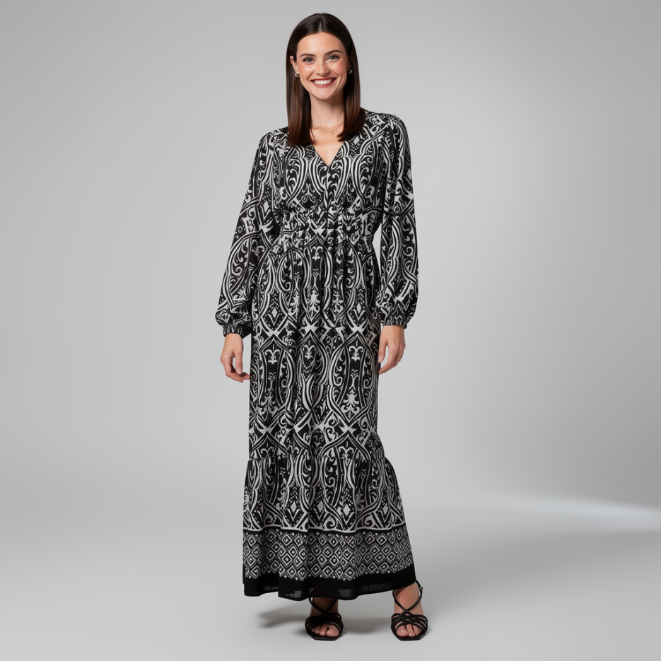 Monari - Maxikleid mit Print