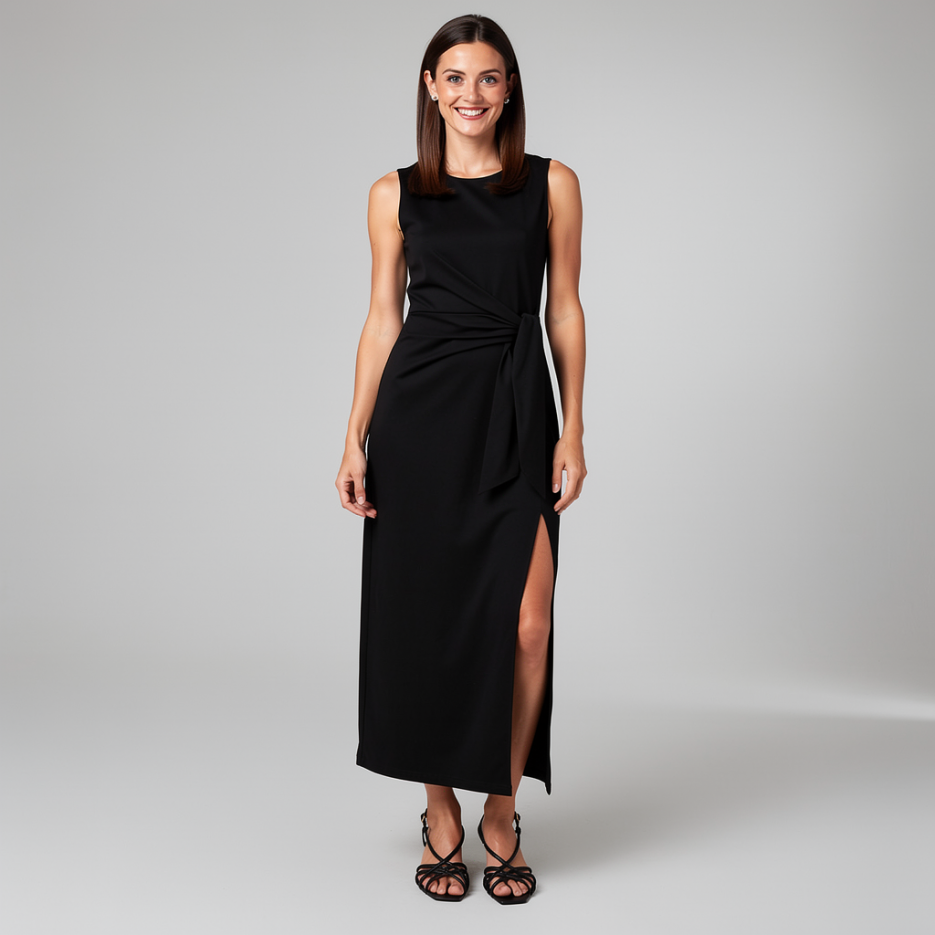 Summum - Maxikleid mit Knotendetail
