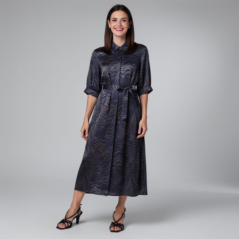 Riani - Hemdblusenkleid aus Satin