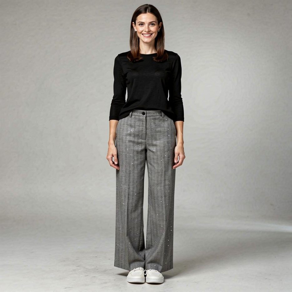 Kaos Jeans - Hose mit Mini-Pailletten