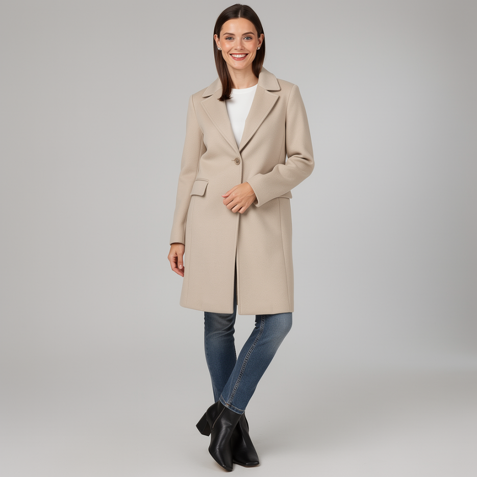 Kaos Jeans - Wollmantel mit Revers