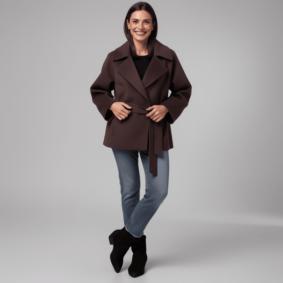 Marc Cain - Wolljacke mit Bindegürtel