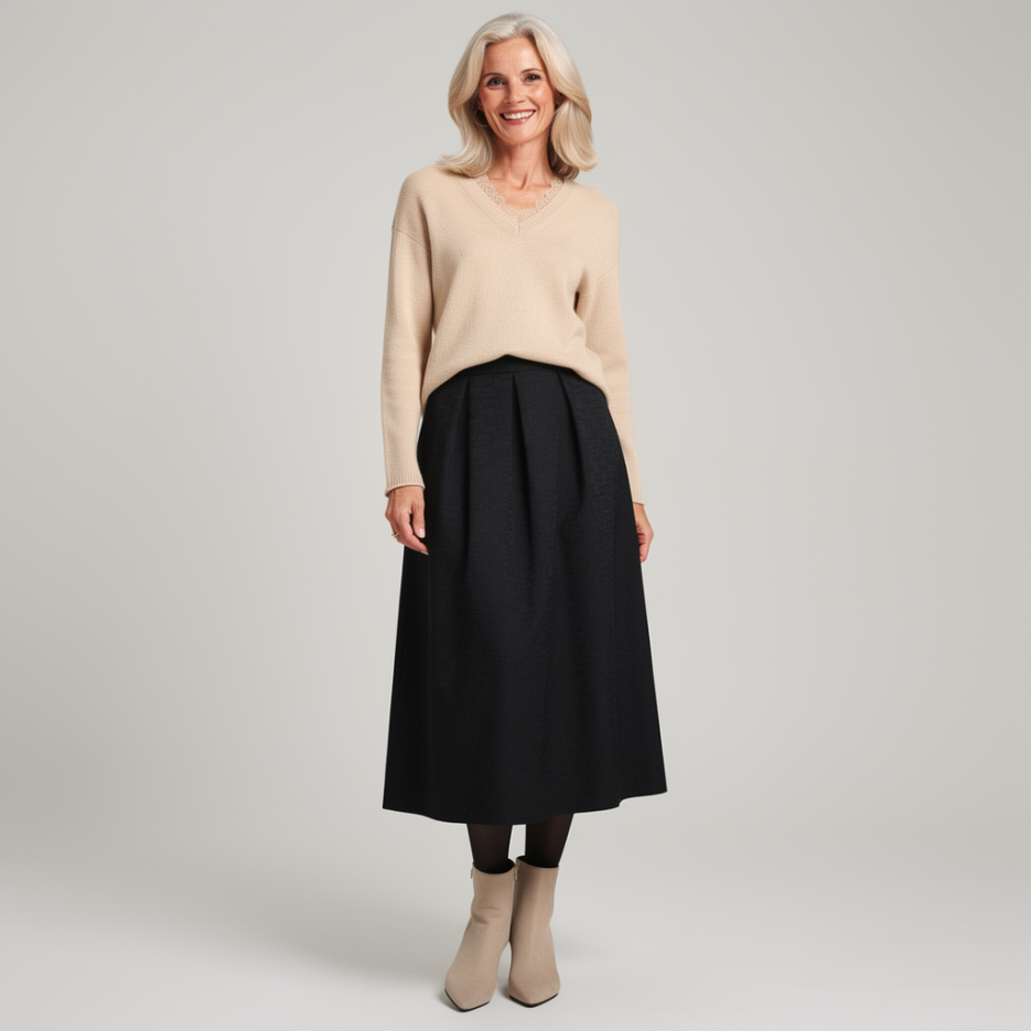 Luisa Cerano - Pullover mit Spitzeneinsatz