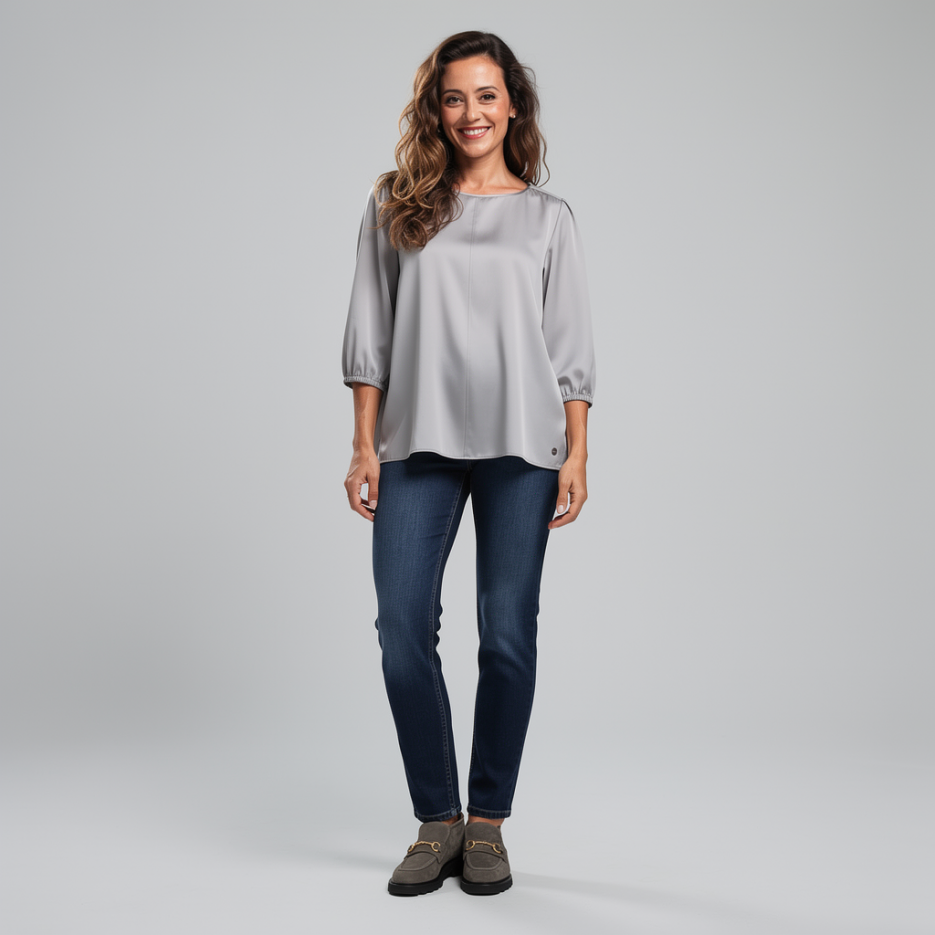 Marc Cain - Seidenbluse mit 3/4 Arm