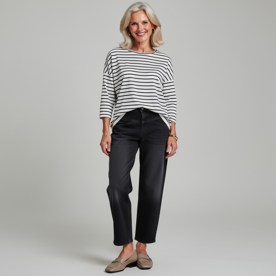 Luisa Cerano - Langarmshirt mit Ringelmuster