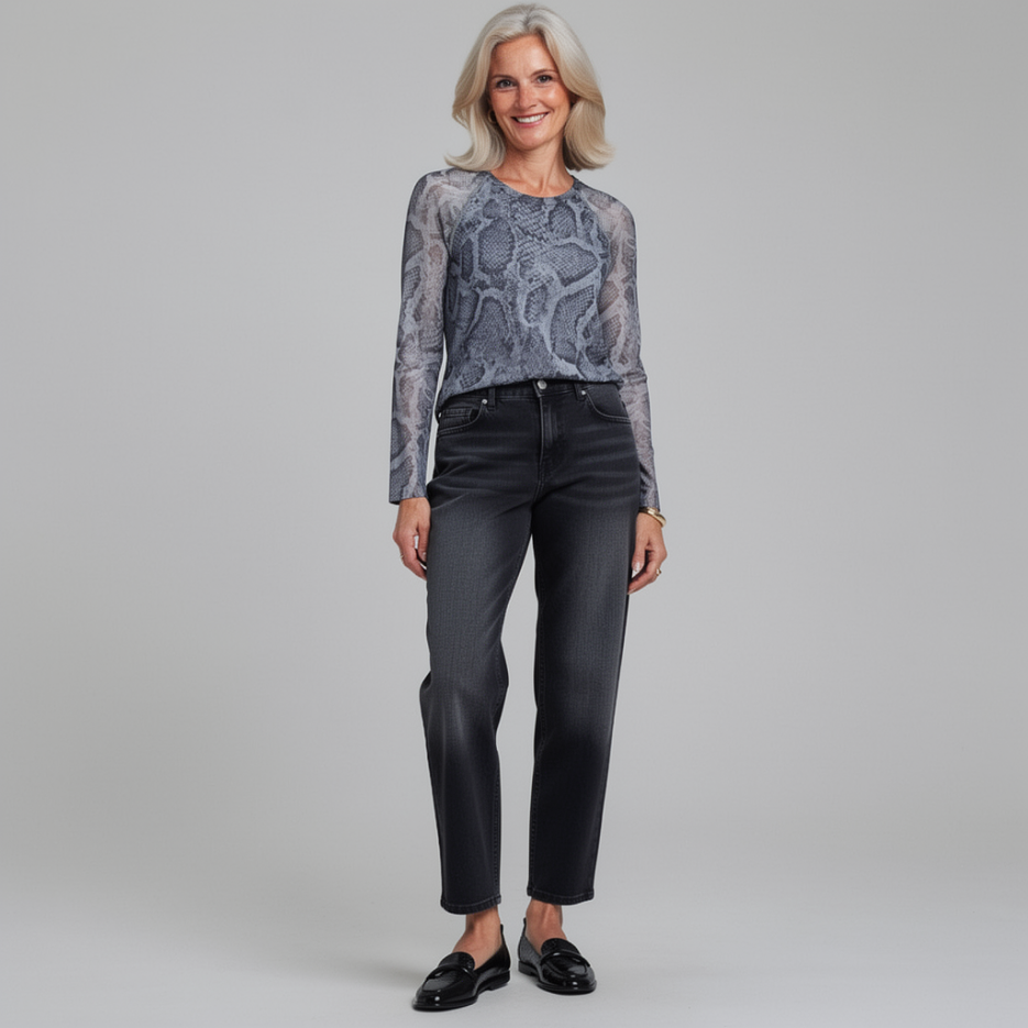 Marc Cain Sport - Meshshirt mit Print