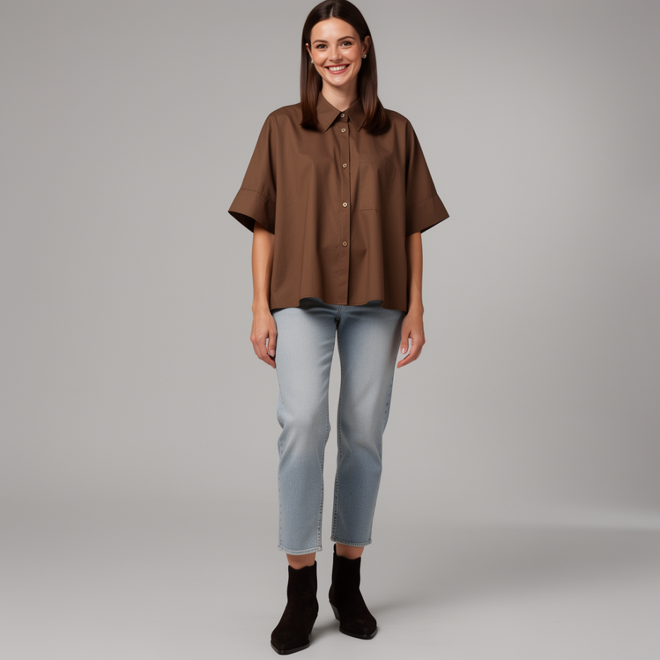 Rossana Diva - Hemdbluse im Oversized Fit