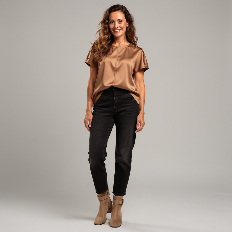 Luisa Cerano - Blusenshirt aus Satin