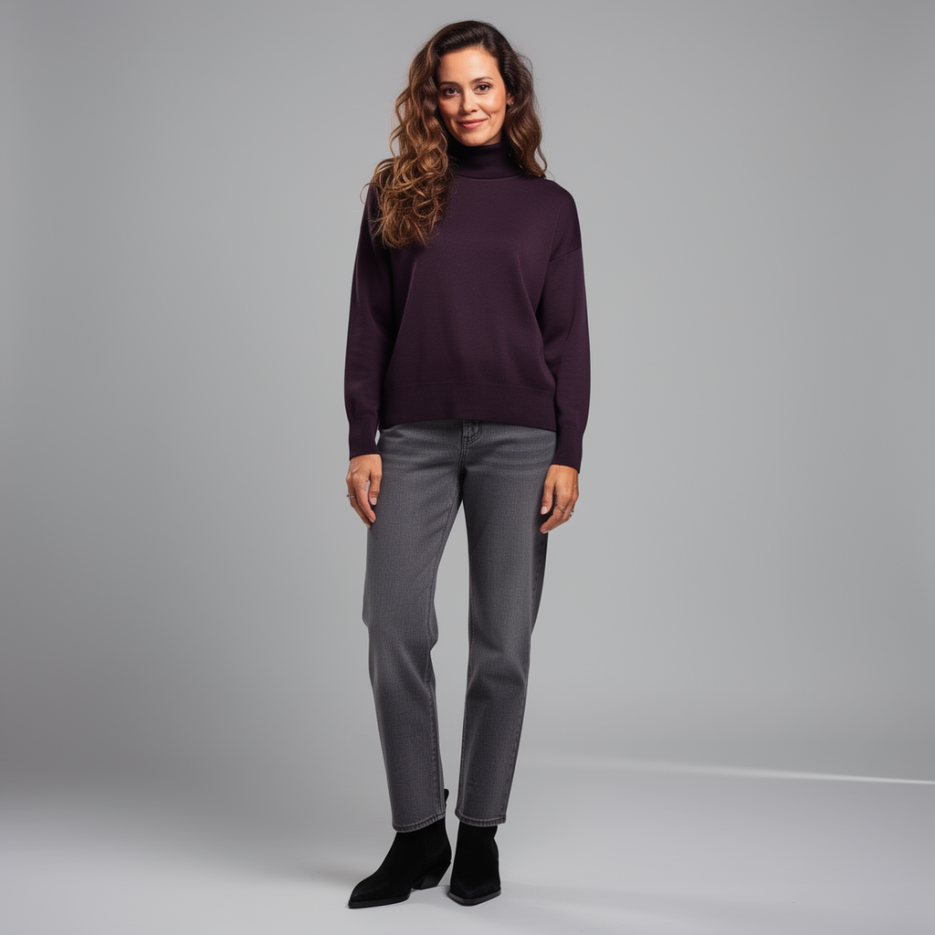 Windsor - Rollkragenpullover aus Schurwolle