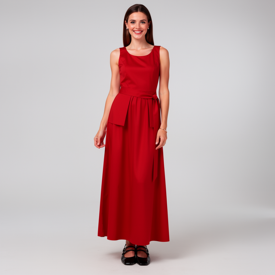 Angela Davis - Maxikleid mit Bindeband
