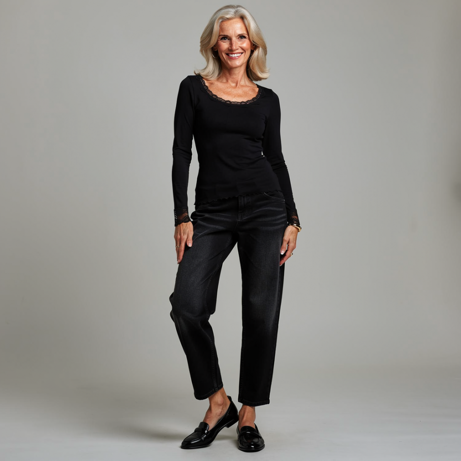 Hearts&amp;More - Langarmshirt mit Spitze