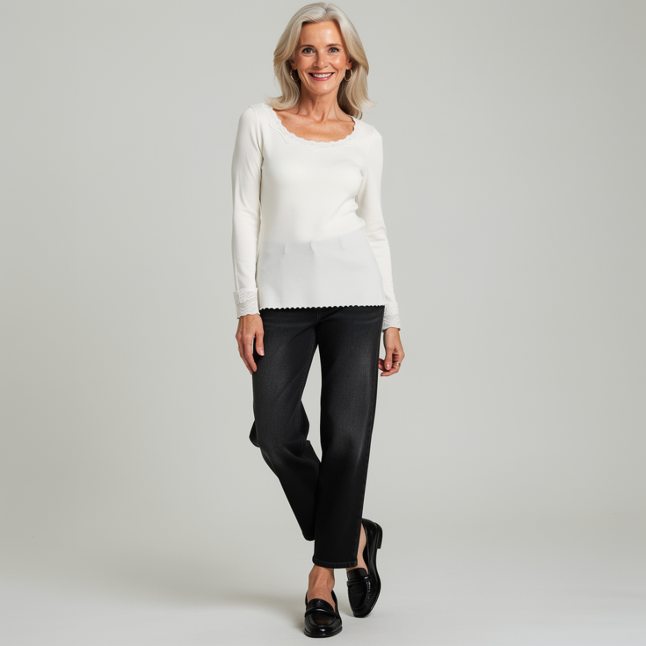Hearts&amp;More - Langarmshirt mit Spitze