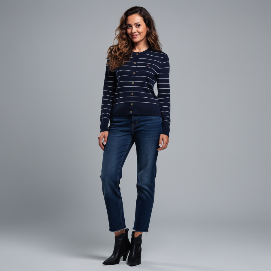 Tommy Hilfiger - Strickjacke mit Streifen