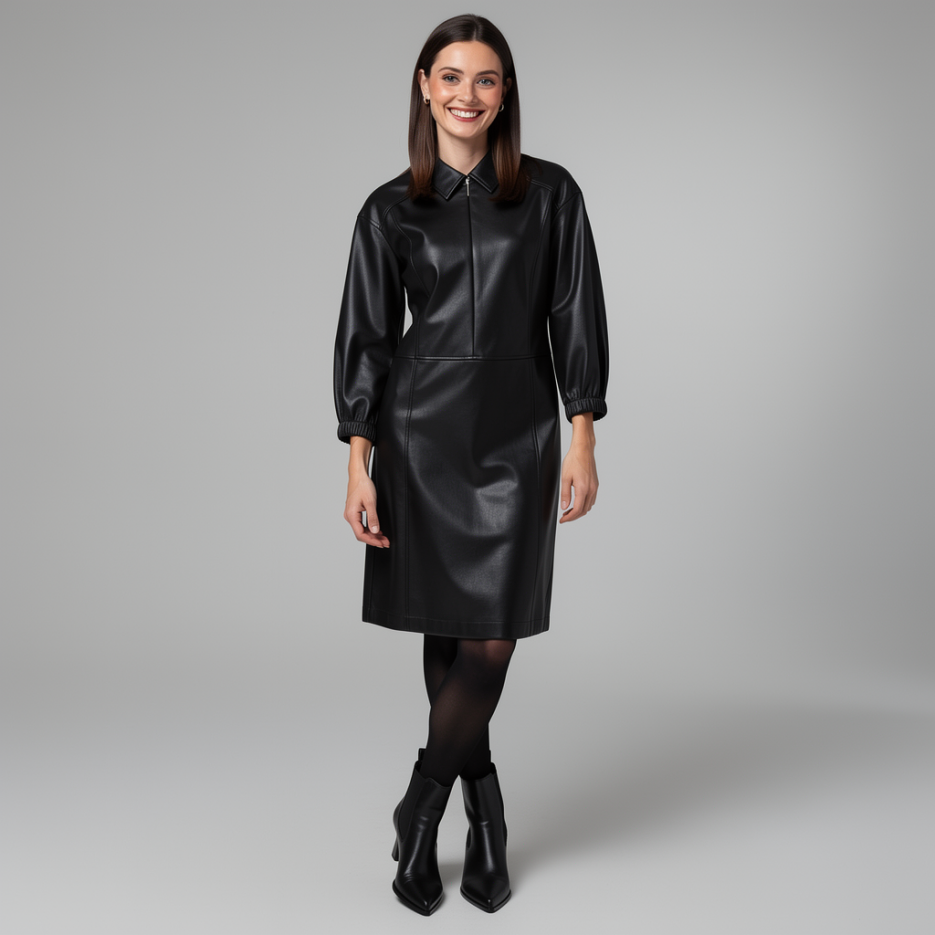 Marc Cain - Kleid aus Kunstleder