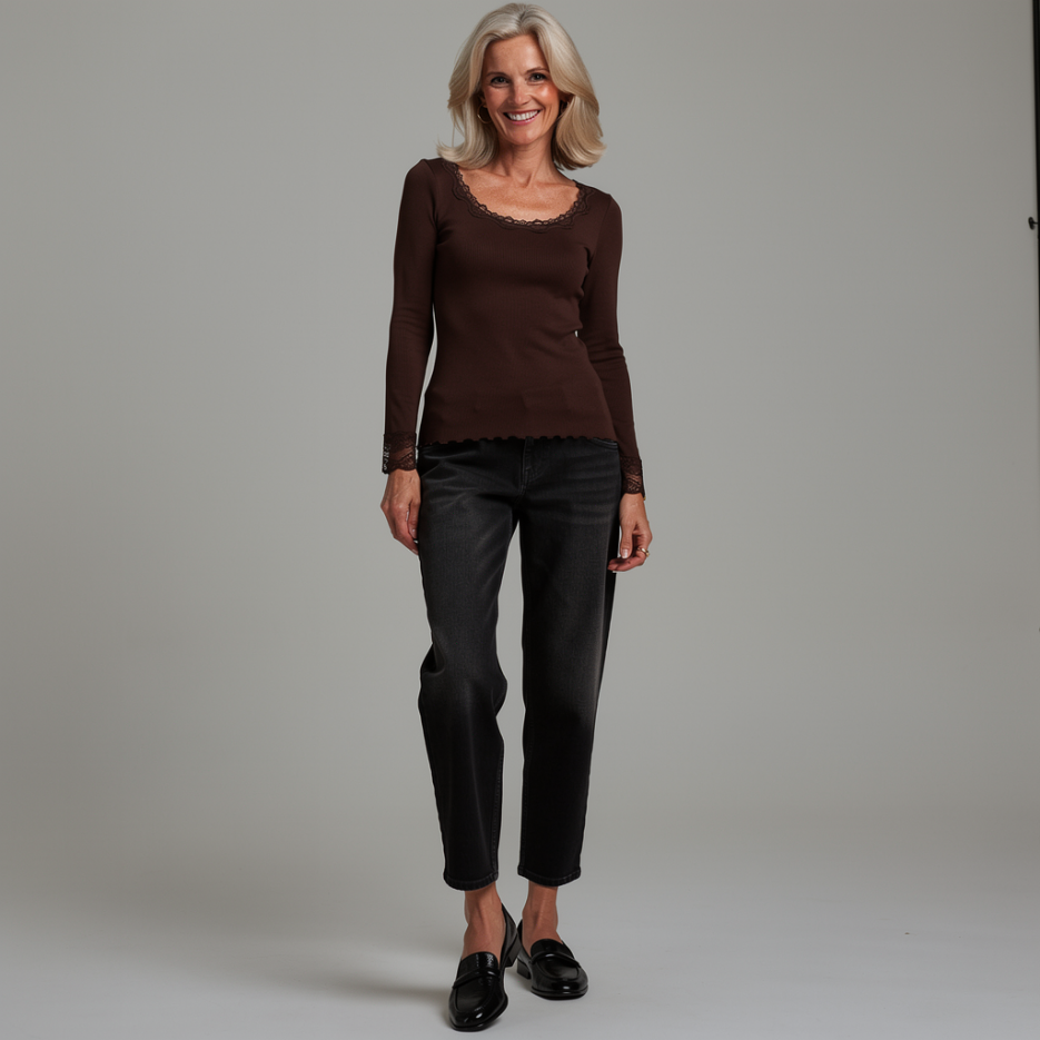 Hearts&amp;More - Langarmshirt mit Spitze