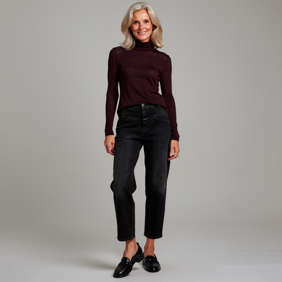 Windsor - Langarmshirt mit Stehkragen
