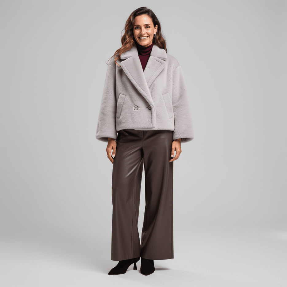 Marc Cain - Webpelzjacke mit Revers