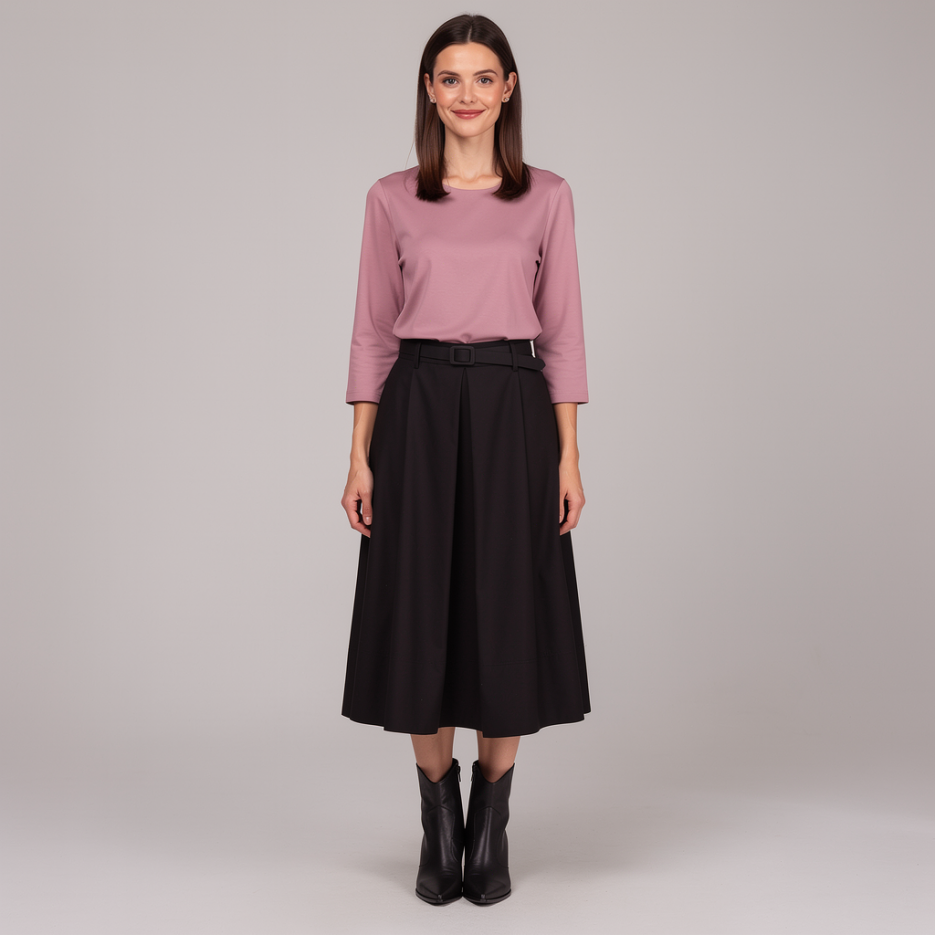 Zaida - Shirt mit U-Boot Ausschnitt