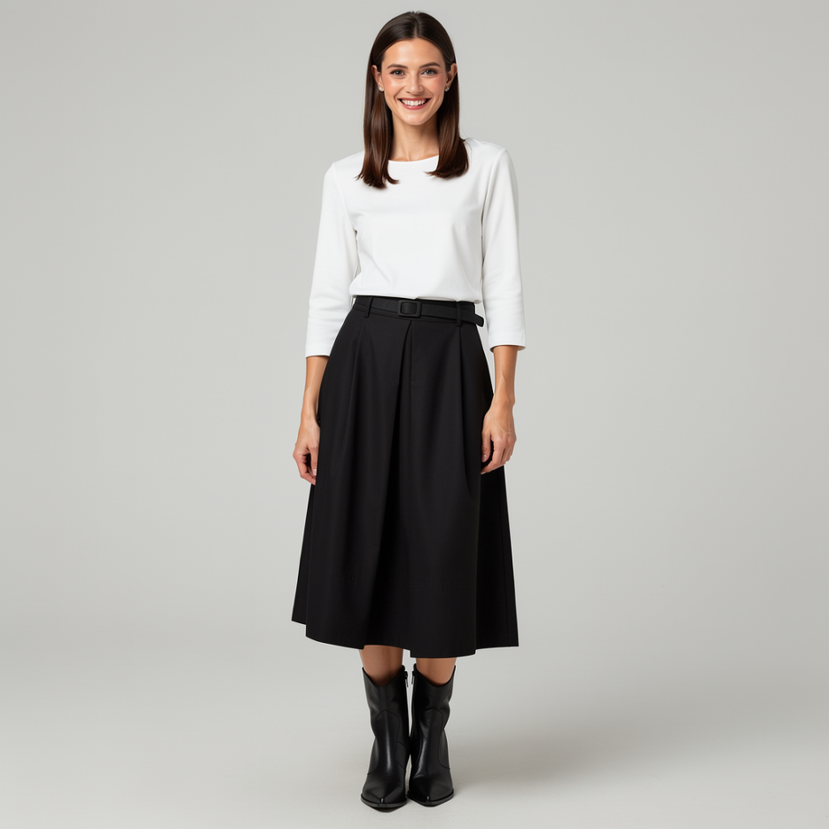 Zaida - Shirt mit U-Boot Ausschnitt