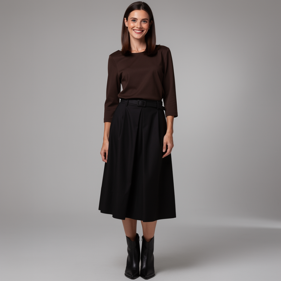 Zaida - Shirt mit U-Boot Ausschnitt