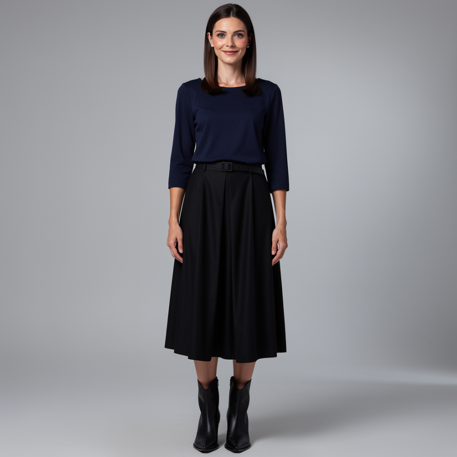 Zaida - Shirt mit U-Boot Ausschnitt