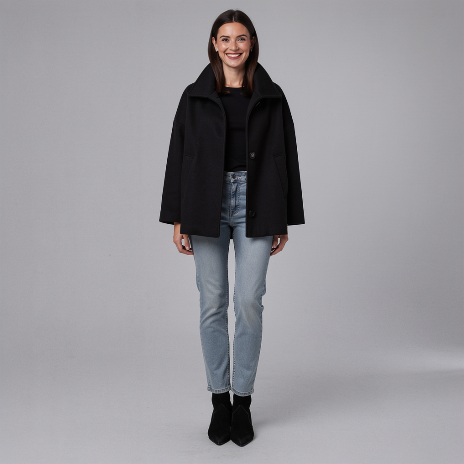 Cinzia Rocca - Wolljacke mit Stehkragen