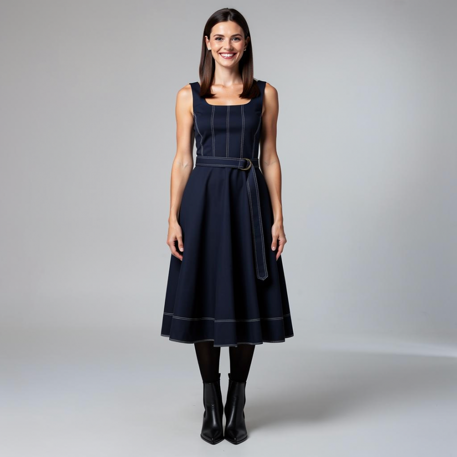 Tommy Hilfiger - Kleid mit Kontrastnähten
