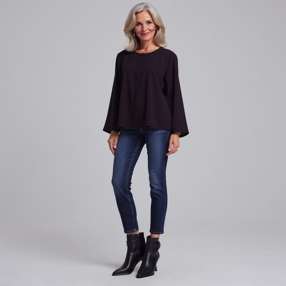 Windsor - Bluse mit Rundhalsausschnitt