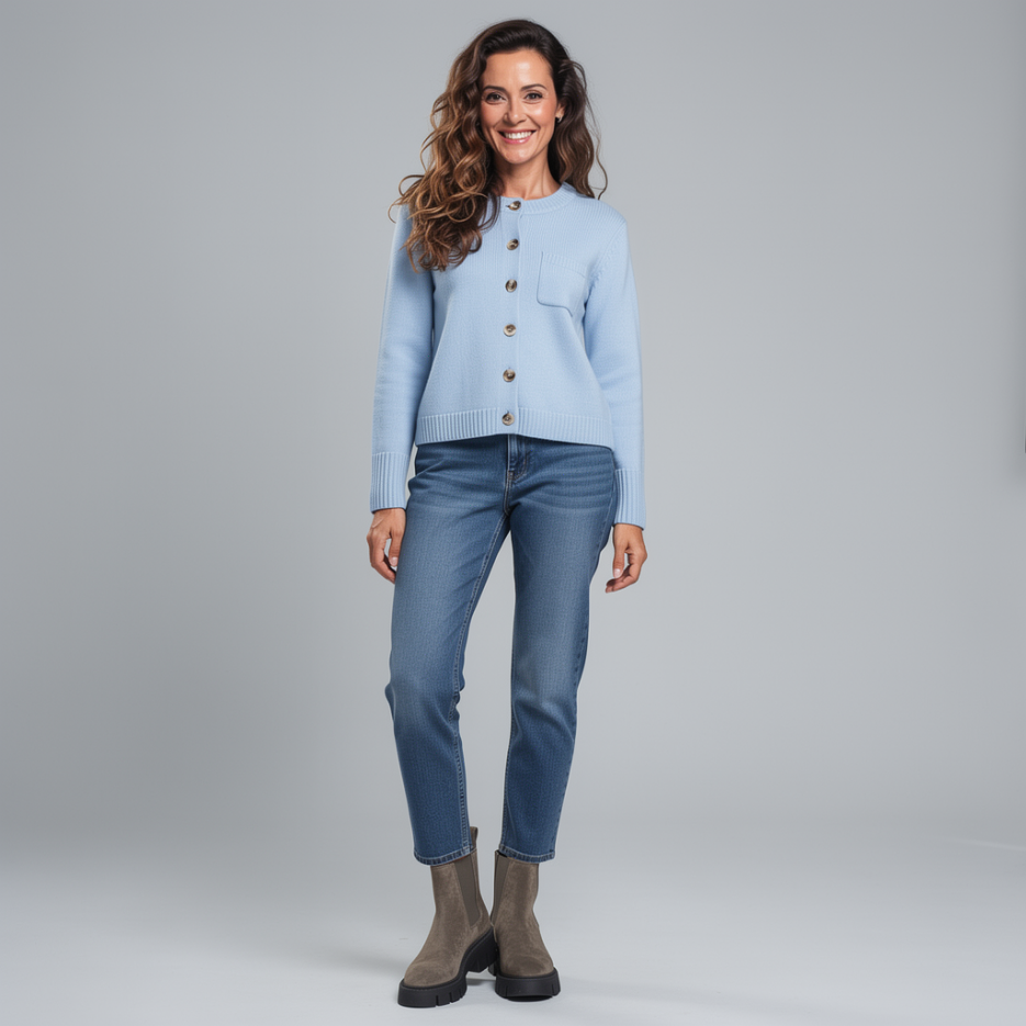 Insieme - Strickjacke mit Seide und Kaschmir