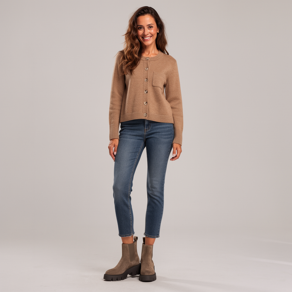 Insieme - Strickjacke mit Seide und Kaschmir
