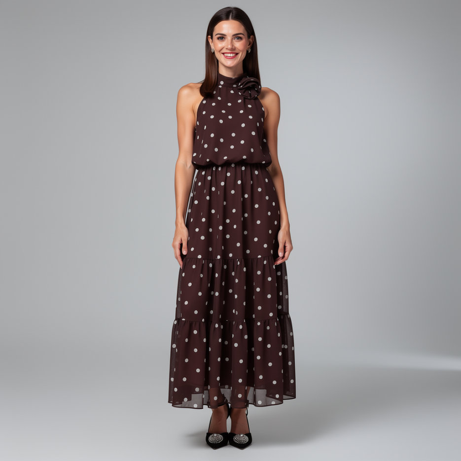 Swing - Abendkleid mit Punkten