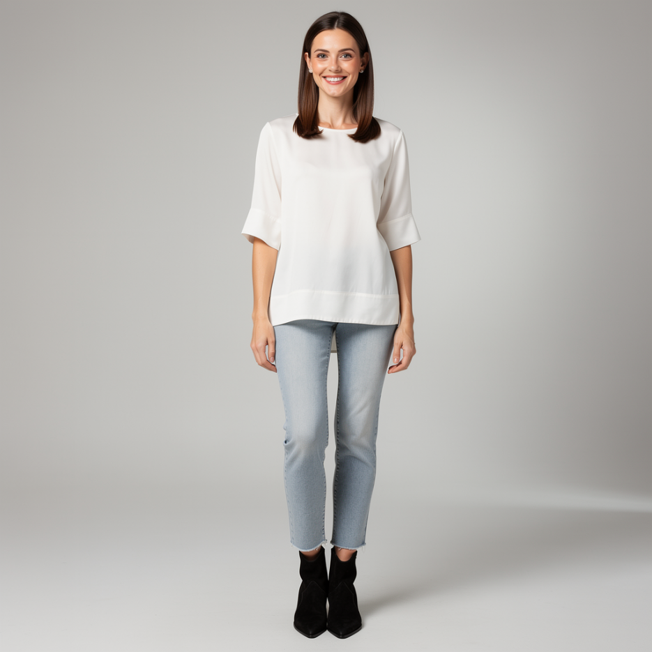 The Mercer - Blusenshirt aus Stretchseide