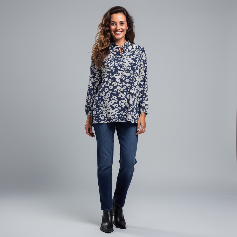 Marc Cain - Tunikabluse mit Print