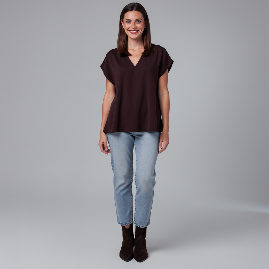 Windsor - Blusenshirt mit V-Ausschnitt