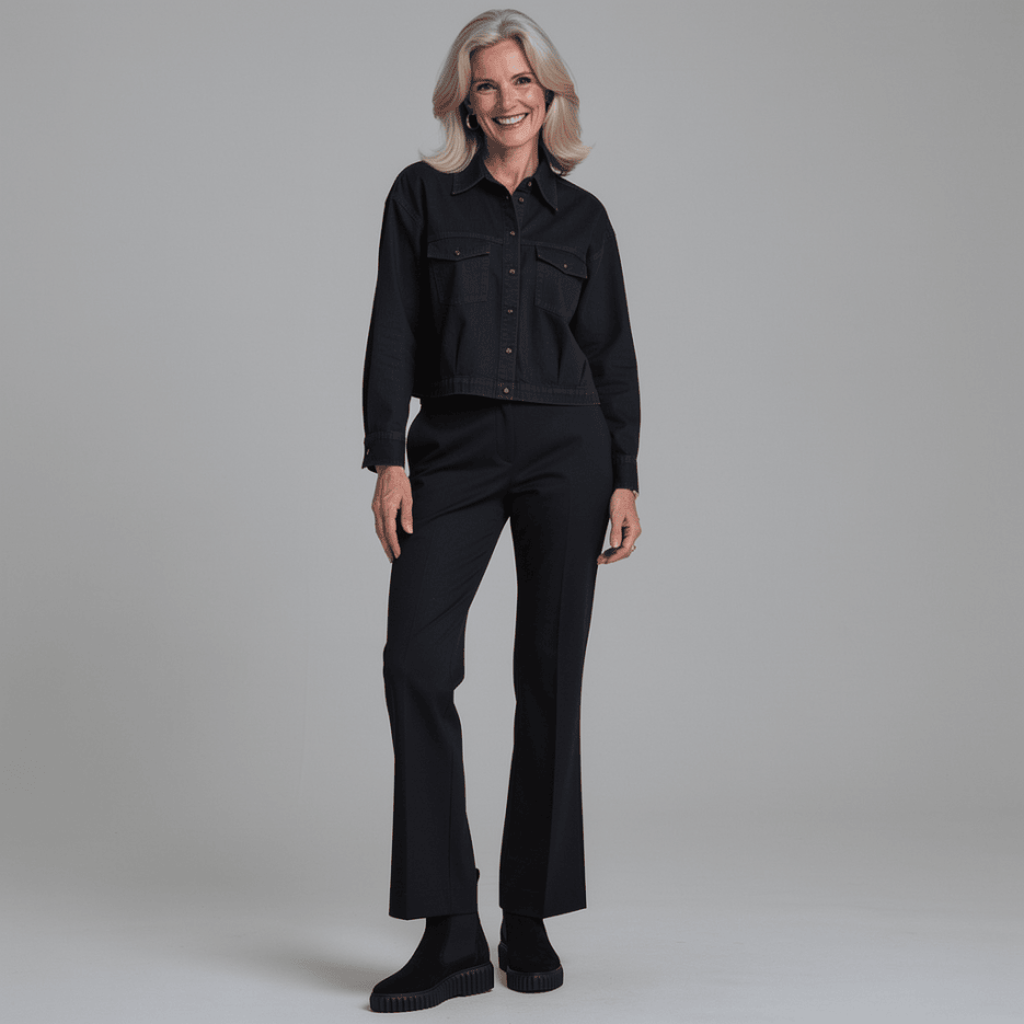Luisa Cerano - Jeansbluse mit Brusttaschen