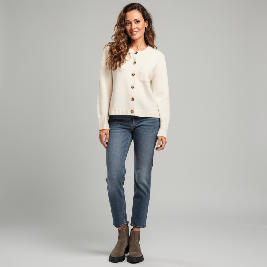 Insieme - Strickjacke mit Seide und Kaschmir