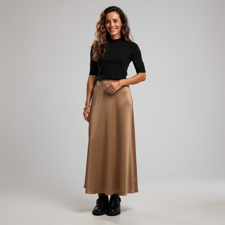Luisa Cerano - Maxirock aus Satin