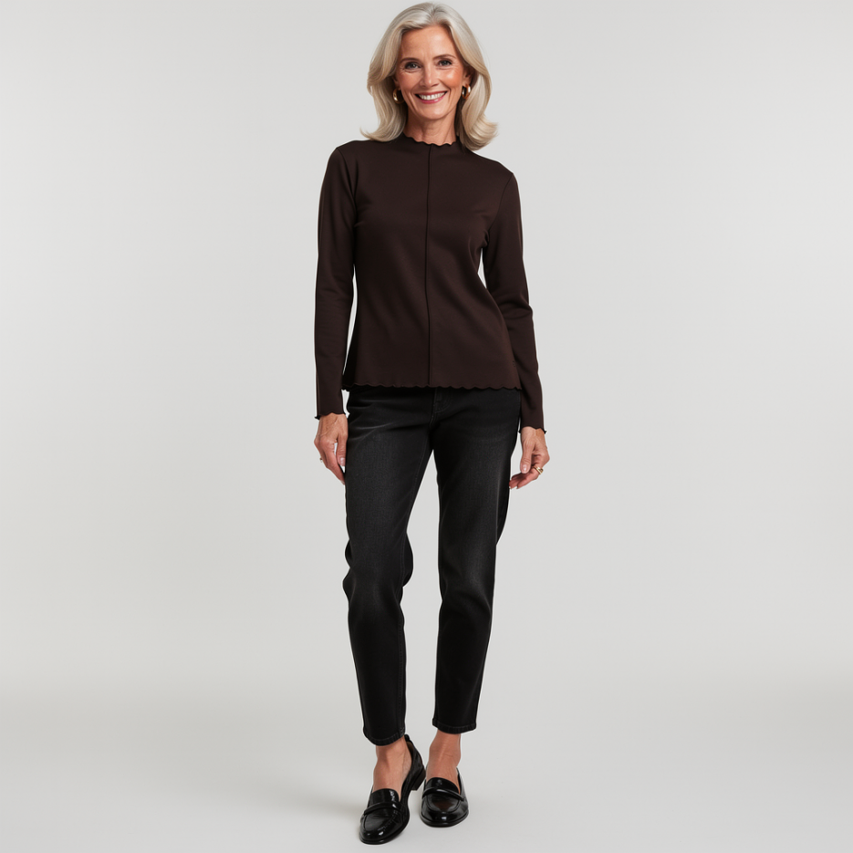 Monari - Langarmshirt mit Mittelnaht