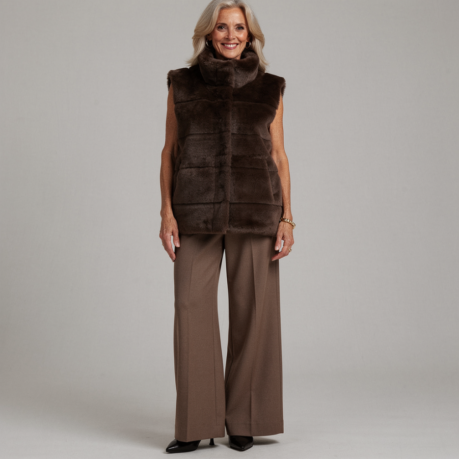 Monari - Weste aus Fake Fur