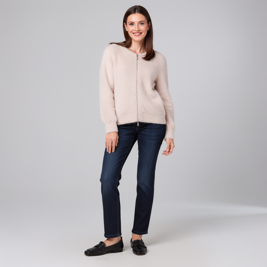Monari - Strickjacke mit Reißverschluss