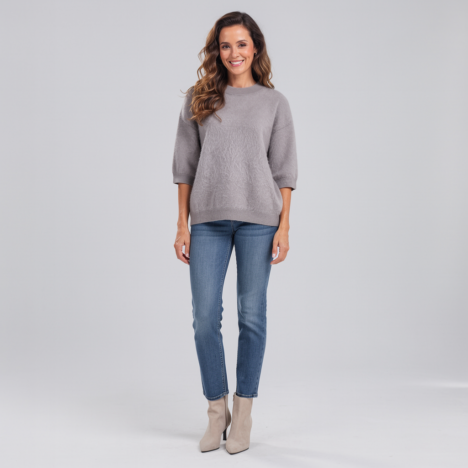 The Mercer - Pullover aus gebürstetem Kaschmir