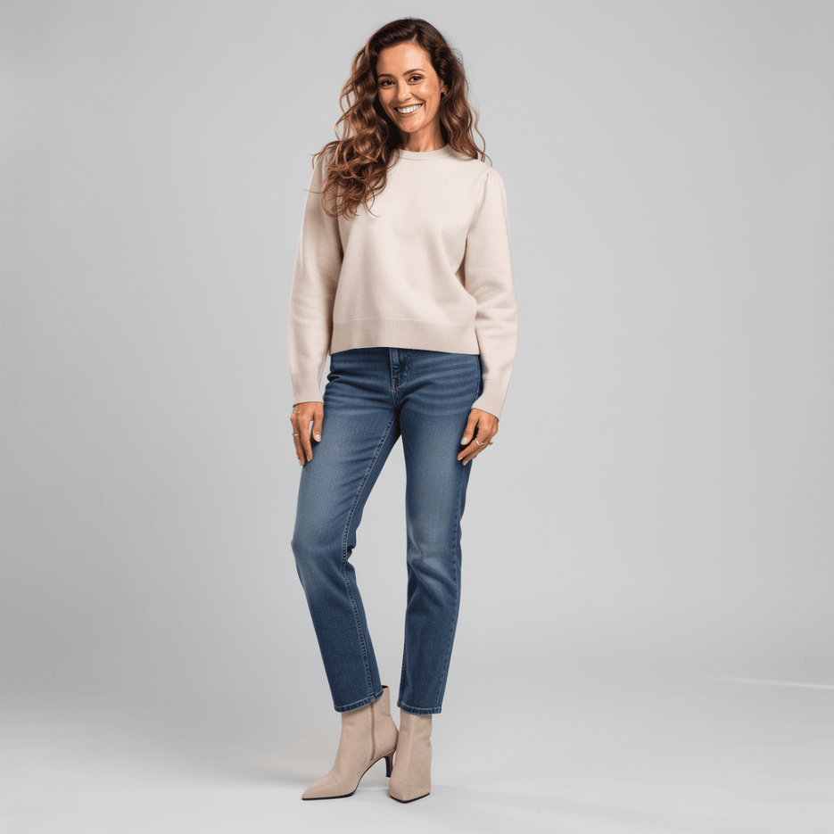 Rena Marx - Kaschmirpullover mit Schleifendetail
