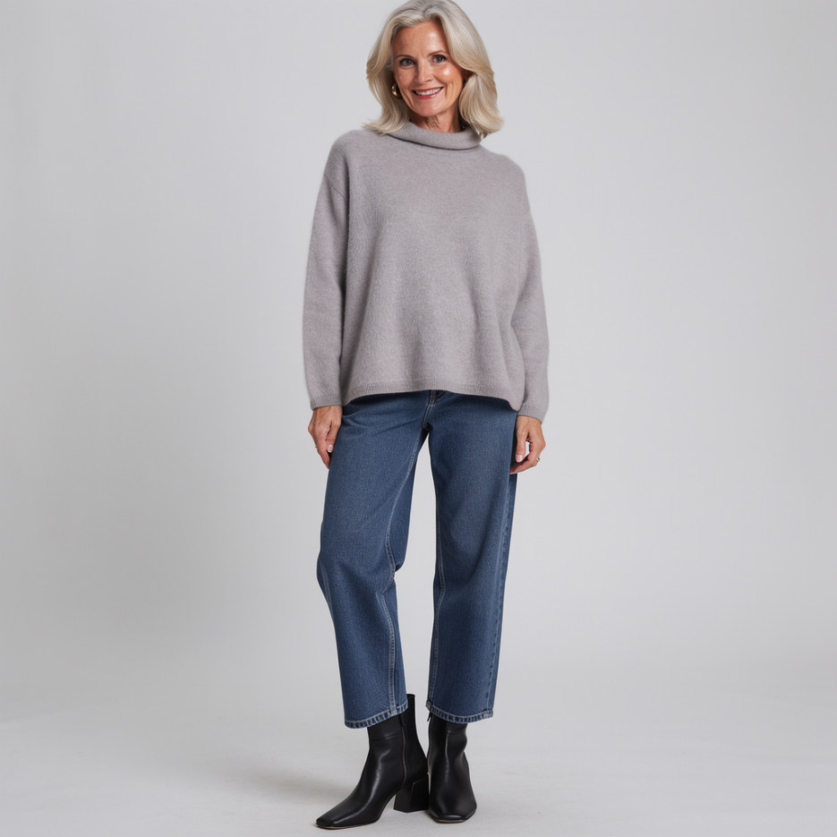 The Mercer - Pullover aus gebürstetem Kaschmir