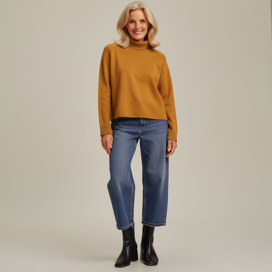 Hearts&amp;More - Rollkragenpullover aus Wolle und Kaschmir